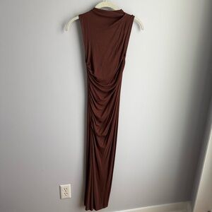 Enza Costa Chocolate Maxi Dress